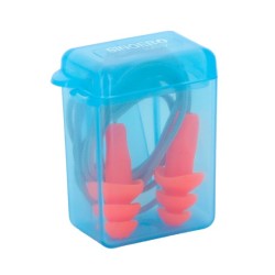 Bouchons d'oreille SNR 32 dB avec cordon + étui de rangement / Boite de 50 étuis - BTB04