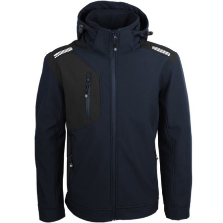 Veste softshell avec capuche, déperlante résistante et chaude