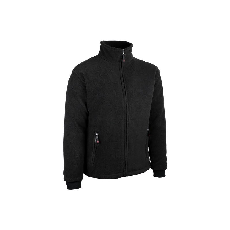 Veste polaire chaude doublée 330-350 g/m2 fermeture glissière