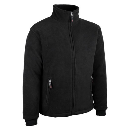 Veste polaire chaude doublée 330-350 g/m2 fermeture glissière