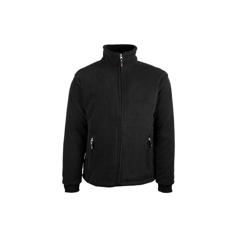 Veste polaire chaude doublée 330-350 g/m2 fermeture glissière