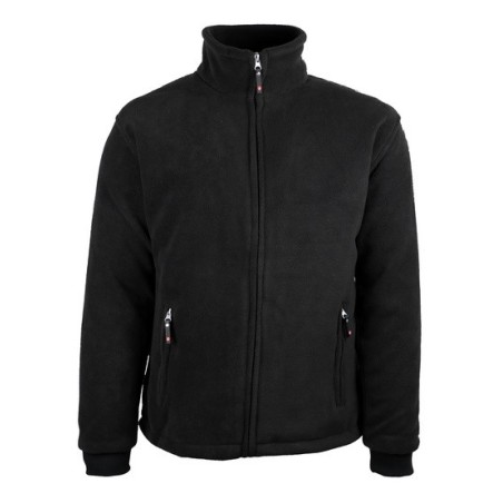 Veste polaire chaude doublée 330-350 g/m2 fermeture glissière