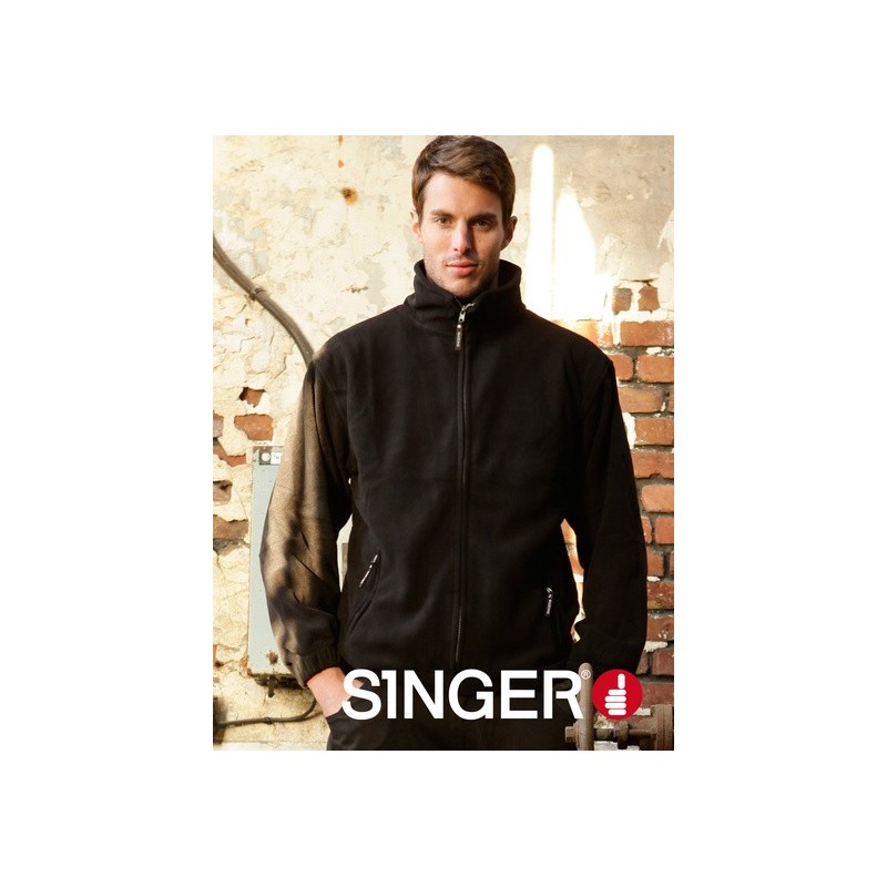 Veste polaire chaude doublée 330-350 g/m2 fermeture glissière