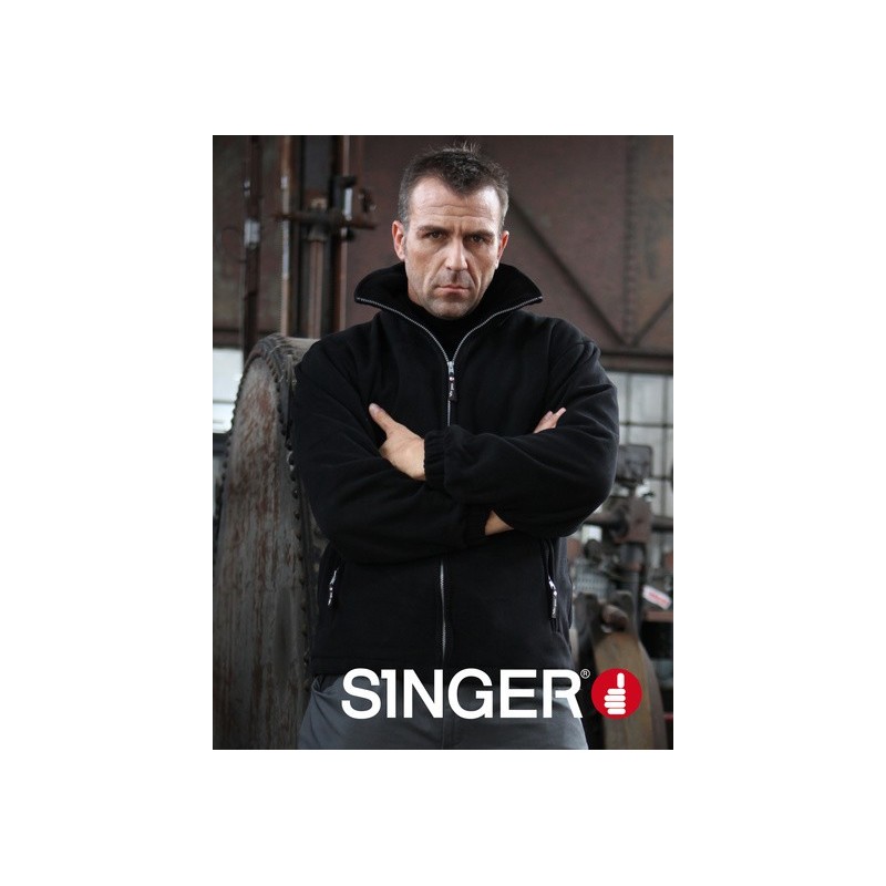 Veste polaire chaude doublée 330-350 g/m2 fermeture glissière