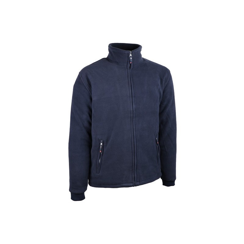 Veste polaire chaude doublée 330-350 g/m2 fermeture glissière