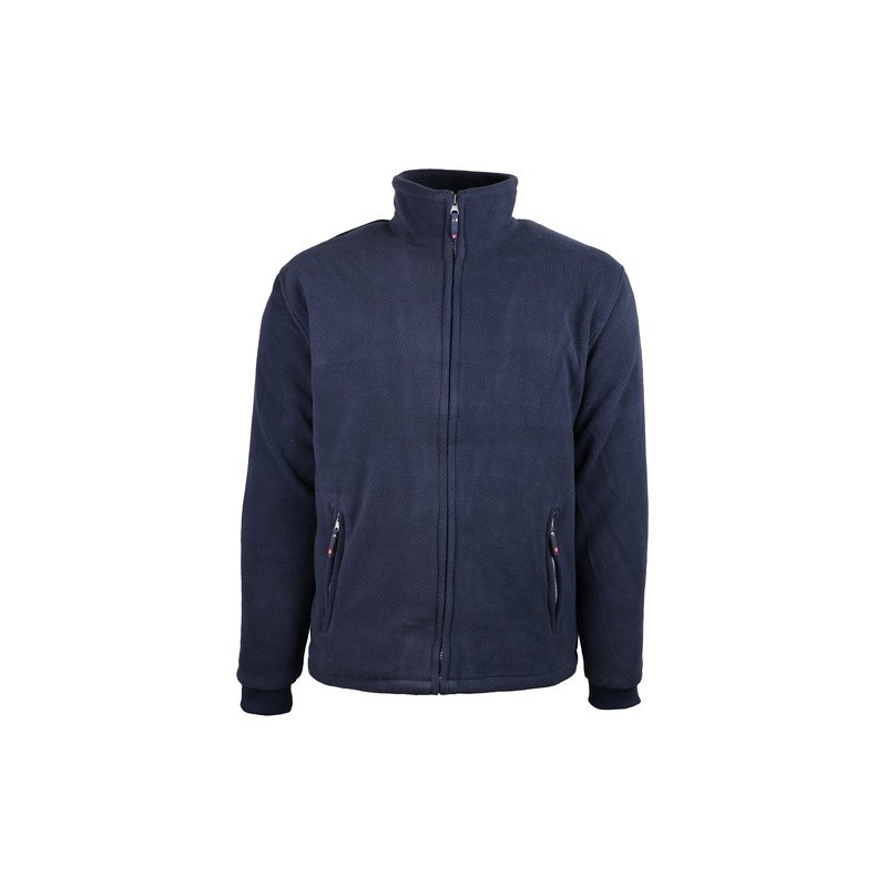 Veste polaire chaude doublée 330-350 g/m2 fermeture glissière