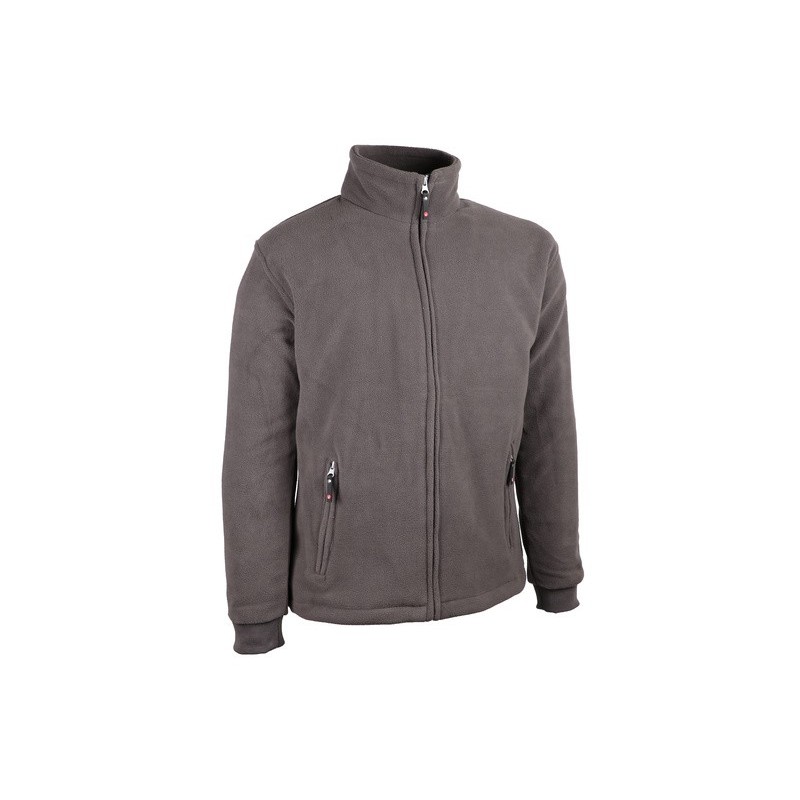 Veste polaire chaude doublée 330-350 g/m2 fermeture glissière