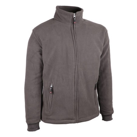 Veste polaire chaude doublée 330-350 g/m2 fermeture glissière