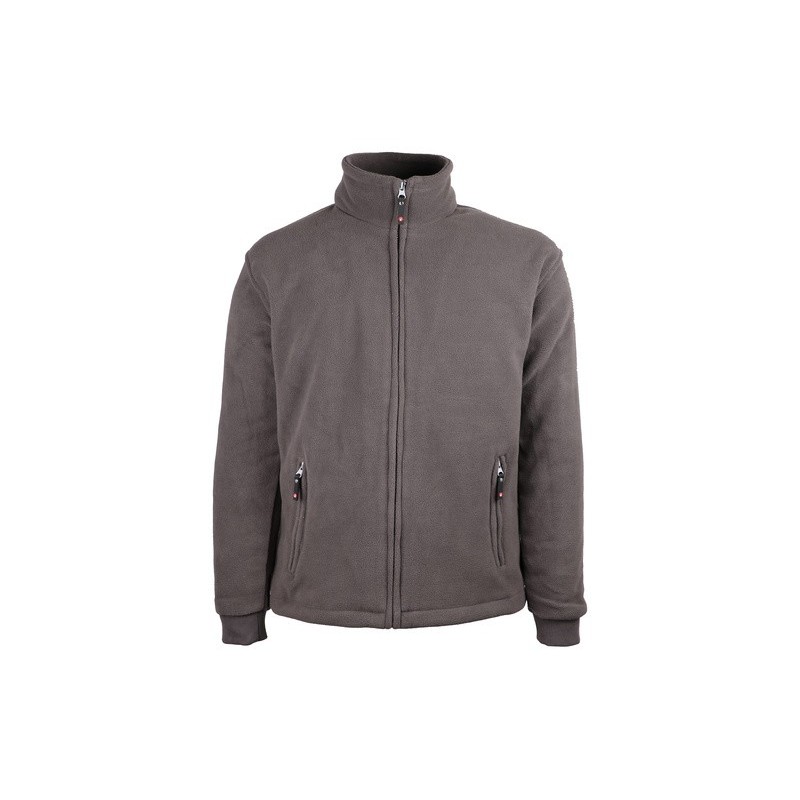 Veste polaire chaude doublée 330-350 g/m2 fermeture glissière