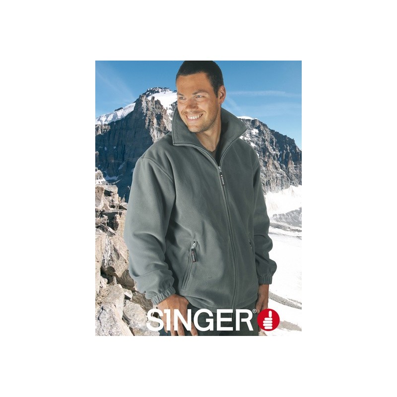 Veste polaire chaude doublée 330-350 g/m2 fermeture glissière