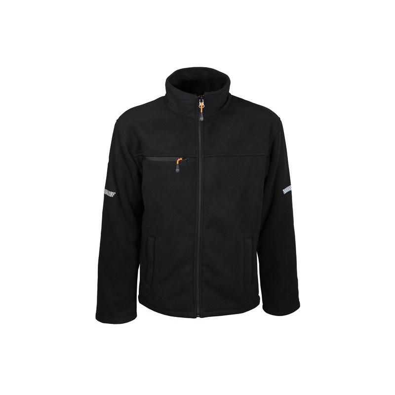 Veste polaire 100% polyester polaire sherpa 500 g/m2 noir Poleine