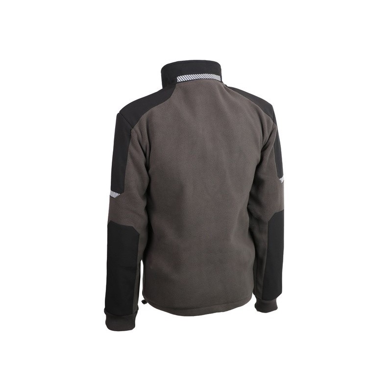 Pull polaire 100% polyester polaire 340 g/m2 col montant zip