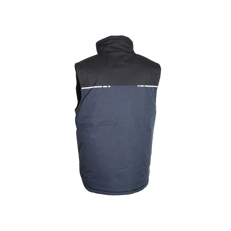 Gilet 100% polyester ripstop doublé et rembourré polyester 120 g/m2