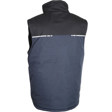 Gilet 100% polyester ripstop doublé et rembourré polyester 120 g/m2