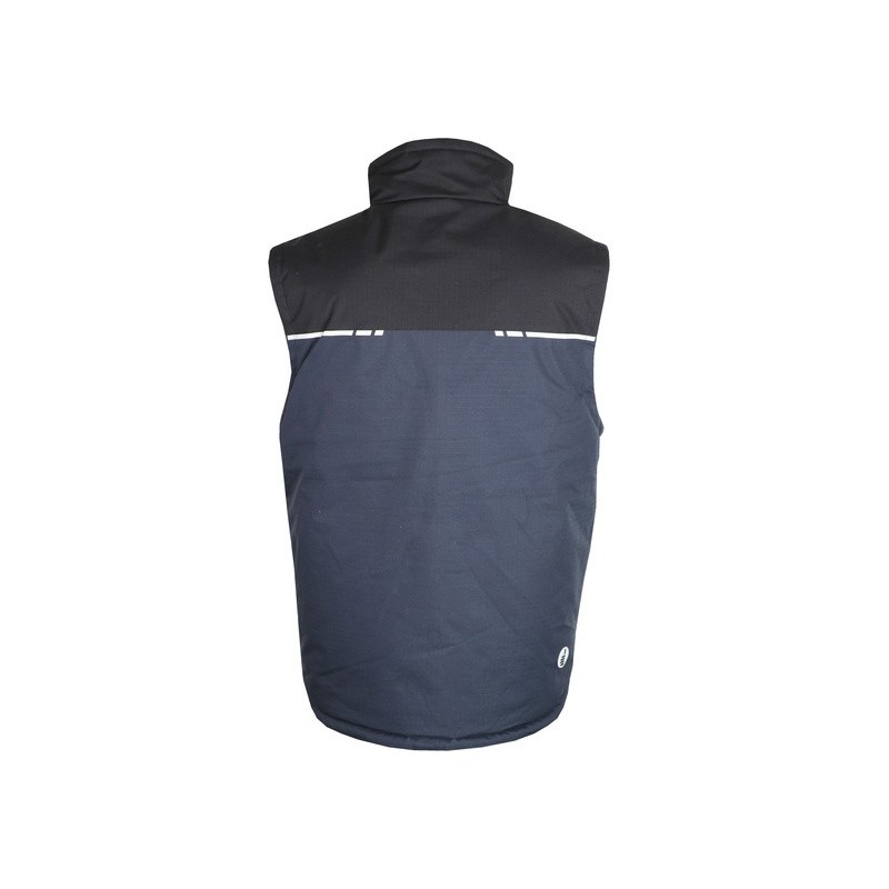 Gilet 100% polyester ripstop doublé et rembourré polyester 120 g/m2