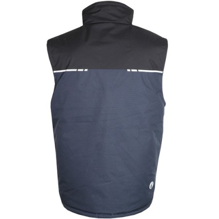 Gilet 100% polyester ripstop doublé et rembourré polyester 120 g/m2