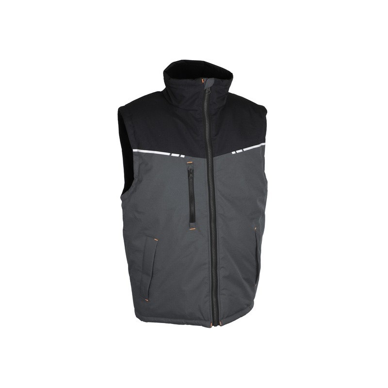 Gilet 100% polyester ripstop doublé et rembourré polyester 120 g/m2
