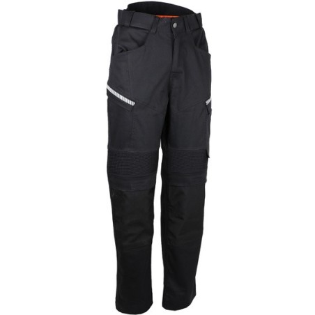 Pantalon de travail 98% coton 2% élasthanne cordura 265 g/m2 noir