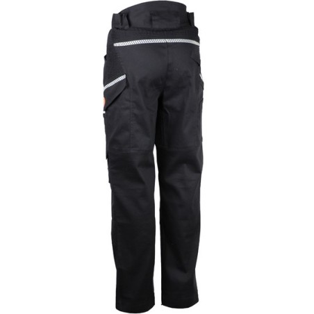 Pantalon de travail 98% coton 2% élasthanne cordura 265 g/m2 noir