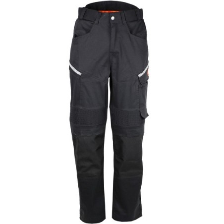 Pantalon de travail 98% coton 2% élasthanne cordura 265 g/m2 noir