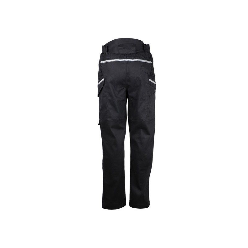 Pantalon de travail 98% coton 2% élasthanne cordura 265 g/m2 noir