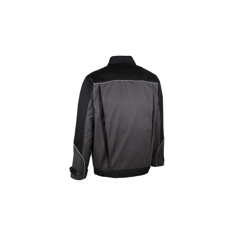 Veste de travail 65% coton 35% polyester 300 g/m2 gris noir