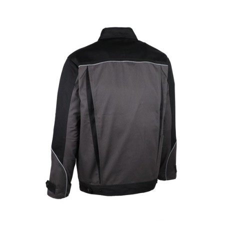 Veste de travail 65% coton 35% polyester 300 g/m2 gris noir