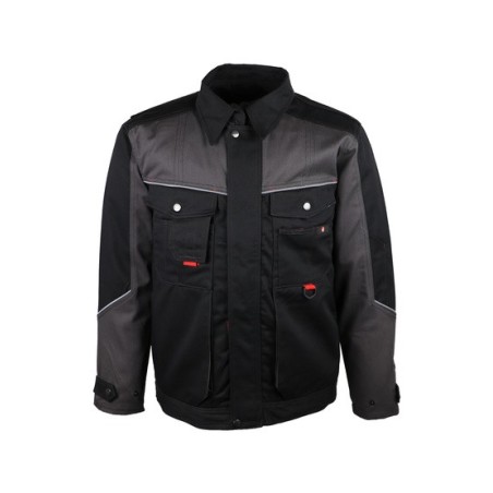 Veste de travail 65% coton 35% polyester 300 g/m2 gris noir