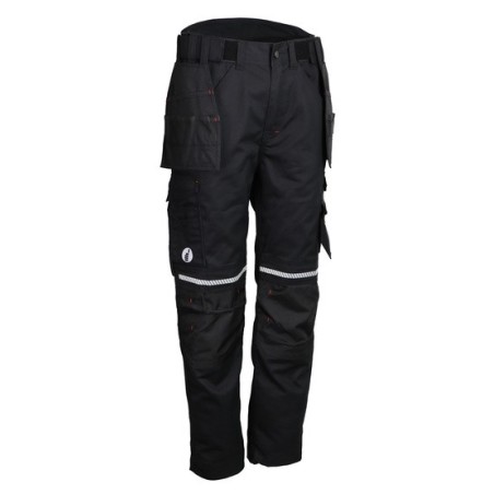 Pantalon de travail 60% coton 40% polyester 300 g/m2 noir genouillères