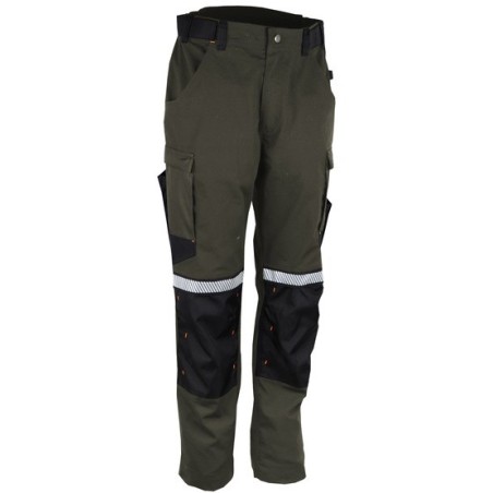 Pantalon de travail ripstop coton polyester élasthanne 280 g/m2