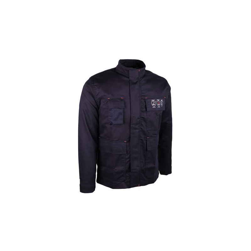 Veste de protection tissu retardateur de flamme 350 g/m2 bleu