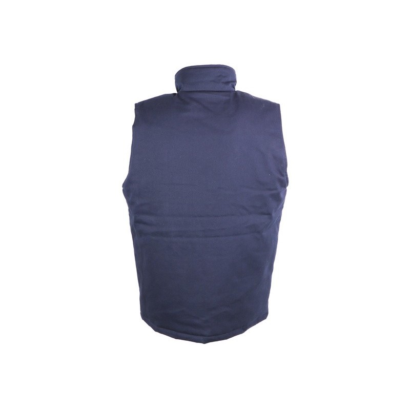 Gilet ignifugé tissu retardateur de flamme 350 g/m2 bleu