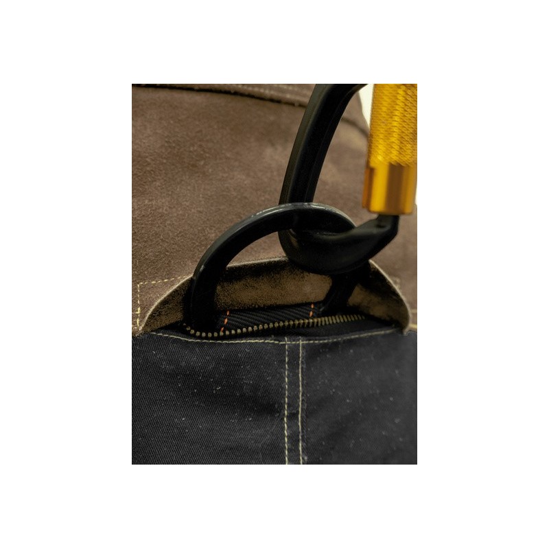 Veste soudeur croûte supérieure de bovin cousue fil aramide dos Proban®