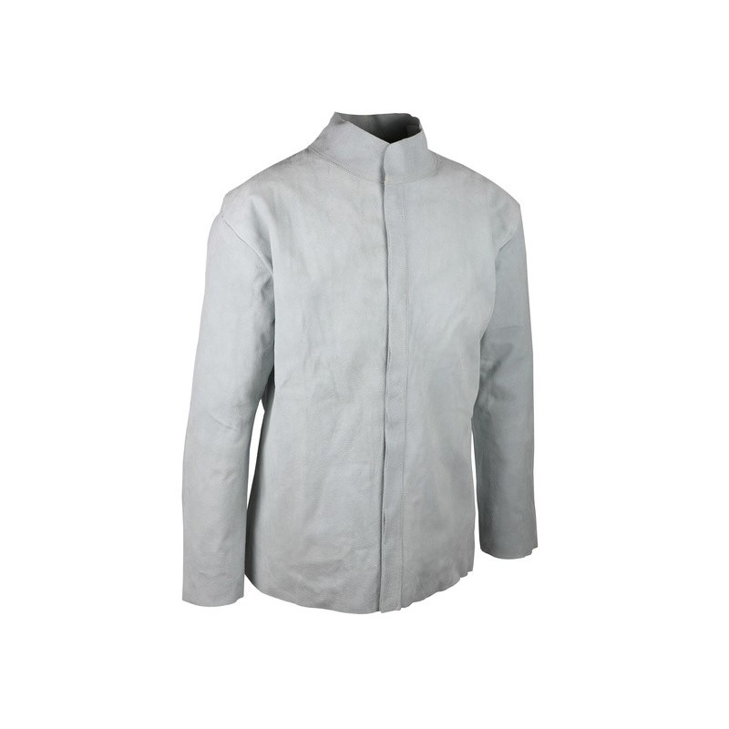 Veste soudeur tout croûte de bovin longueur 80 cm coutures fil aramide