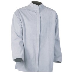 Veste soudeur 80 cm croûte bovin dos toile Proban® couture fil aramide