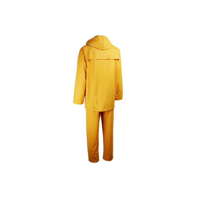 Complet de pluie polyuréthane pvc support polyester coutures étanchées