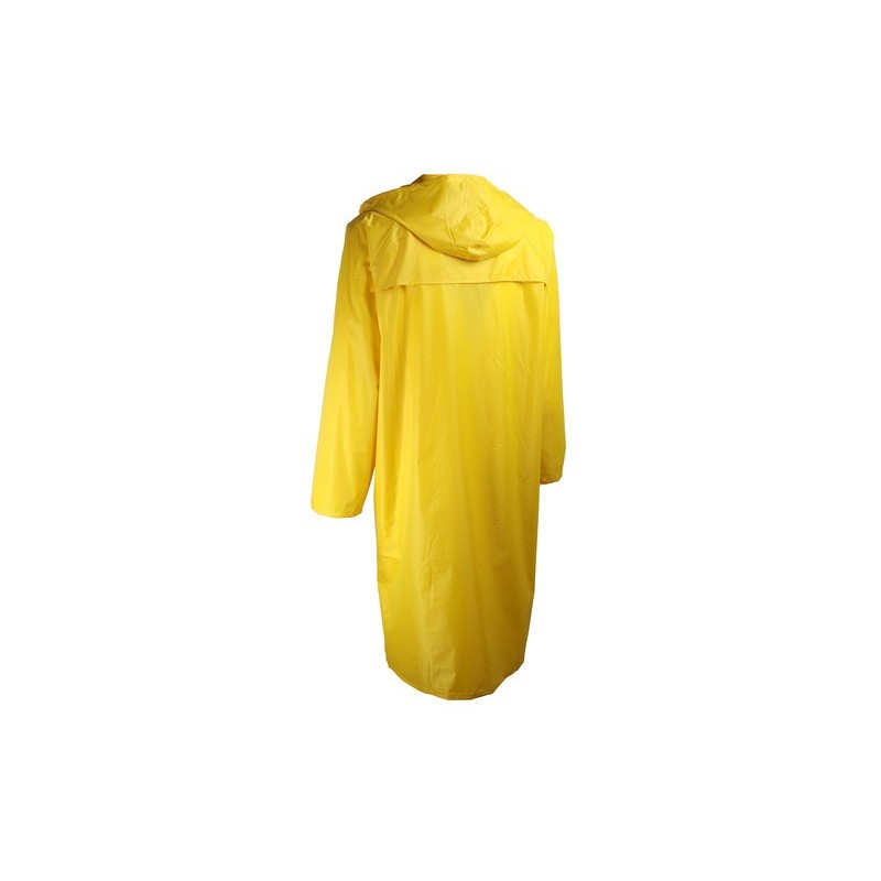 Manteau de pluie PVC souple support polyester avec capuche