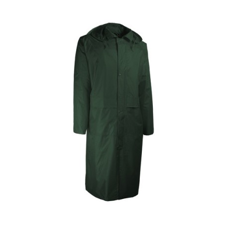 Manteau de pluie PVC souple support polyester avec capuche