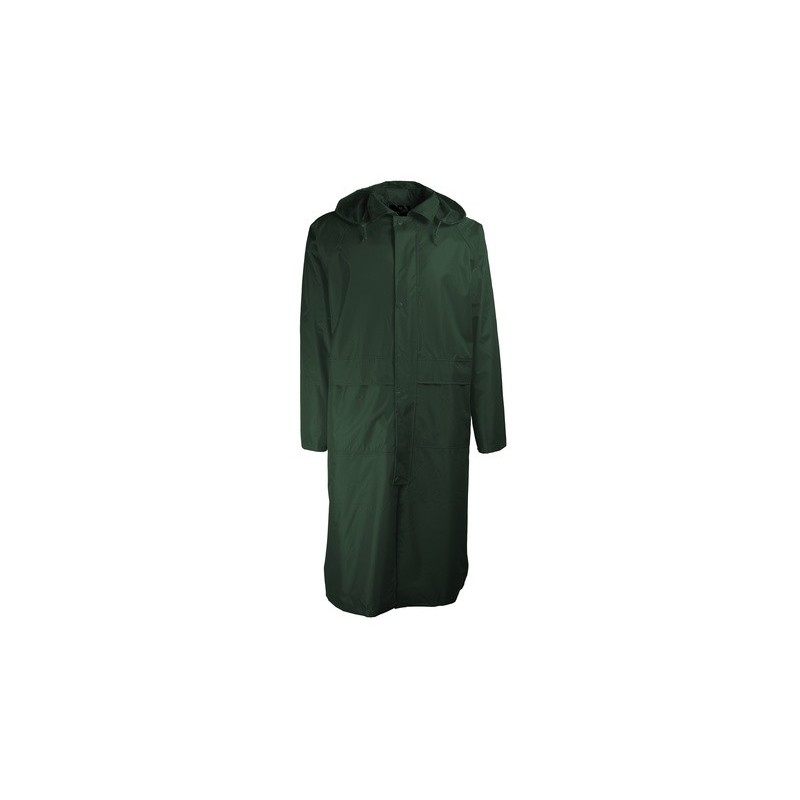 Manteau de pluie PVC souple support polyester avec capuche