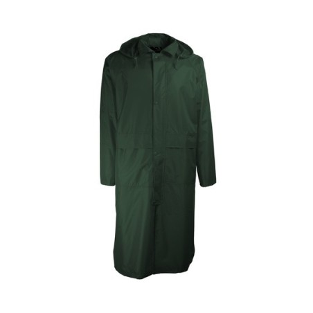 Manteau de pluie PVC souple support polyester avec capuche