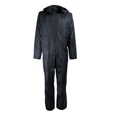 Combinaison de pluie PVC souple support polyester avec capuche