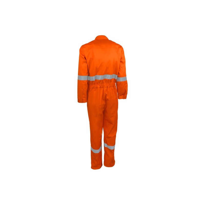 Combinaison multirisques orange avec bande rétro réfléchissantes