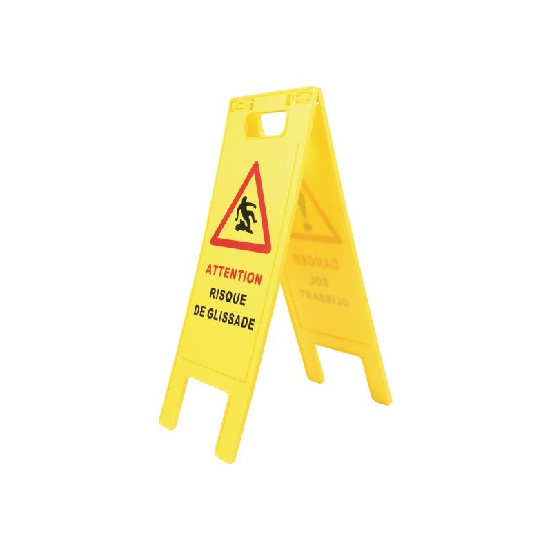 Balise pliable "Danger sol glissant Risque de glissade"