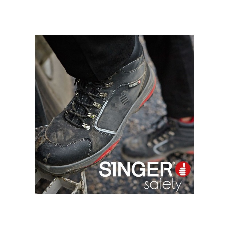 Chaussures montantes de sécurité en cuir nubuck HRO FO SR