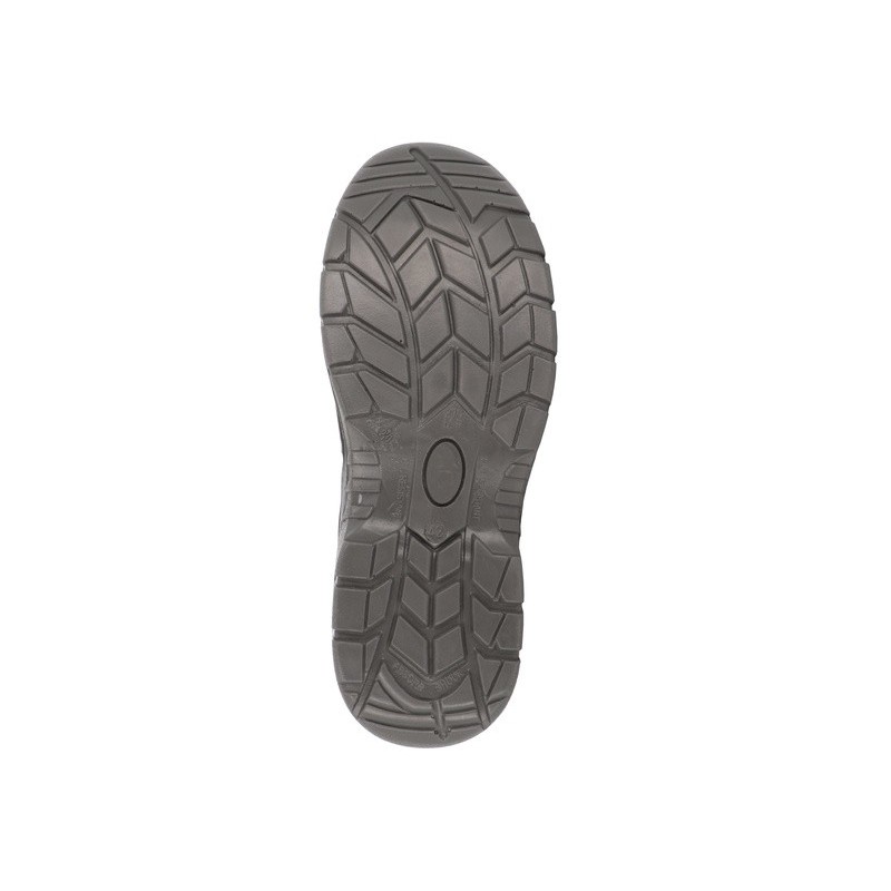 Chaussures hautes de travail cuir grainé avec rabat S1P FO SR