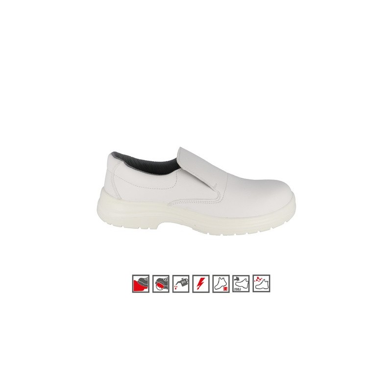 Chaussures basse microfibres S2 SRC blanche