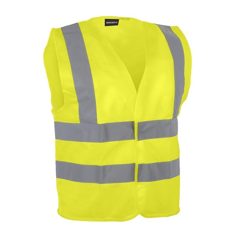 Gilet Haute Visibilité 4 Bandes - Fermeture Auto-Agrippante