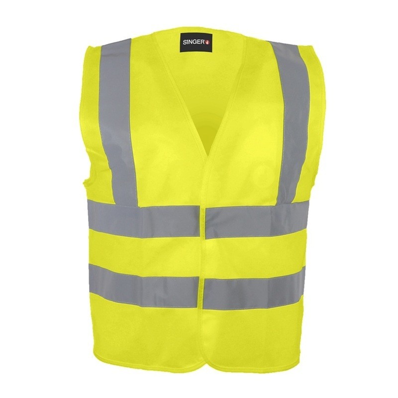 Gilet Haute Visibilité 4 Bandes - Fermeture Auto-Agrippante