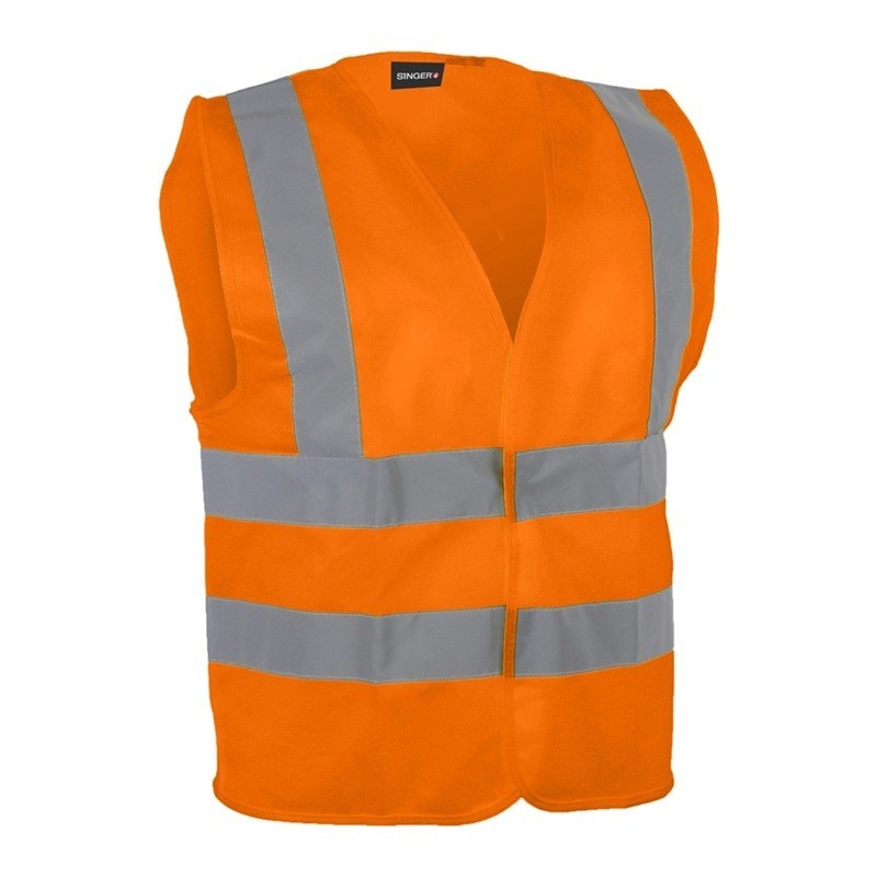 Gilet Haute Visibilité 4 Bandes - Fermeture Auto-Agrippante