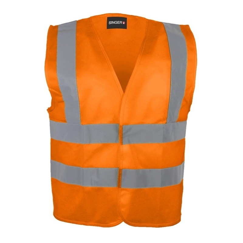 Gilet Haute Visibilité 4 Bandes - Fermeture Auto-Agrippante
